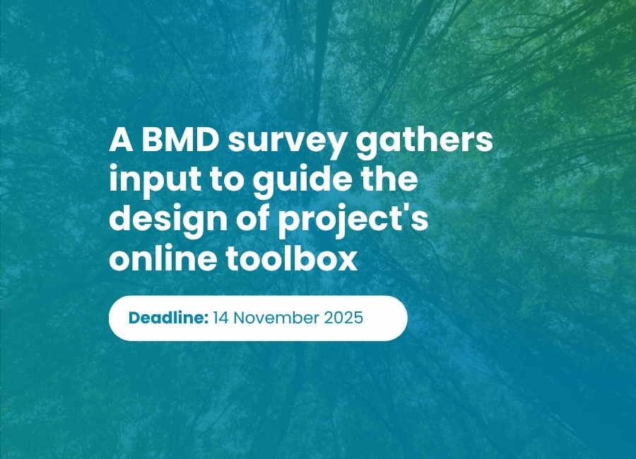 A BMD survey gathers input to guide the design of project's online toolbox