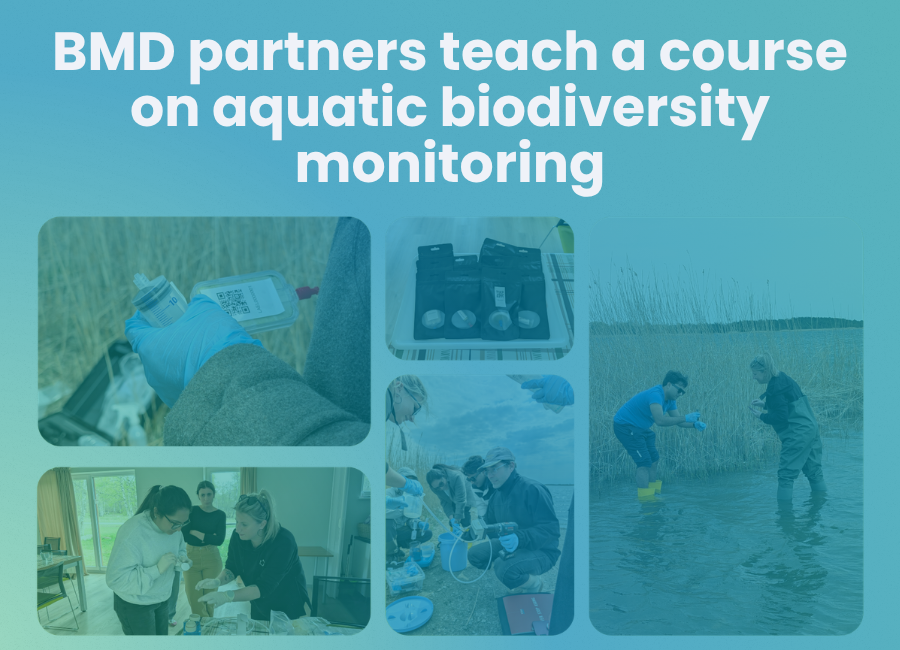 Hands-on course on aquatic biodiversity monitoring using eDNA and PlutoF workflows with participation from BMD partners