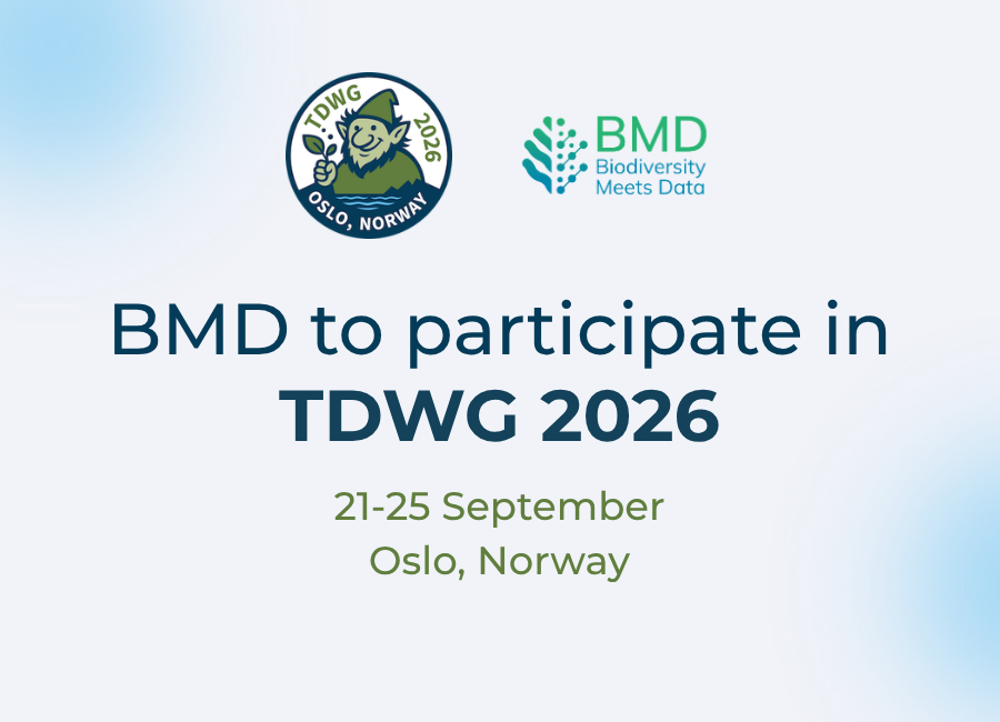 BMD to participate in the TDWG 2026 Conference