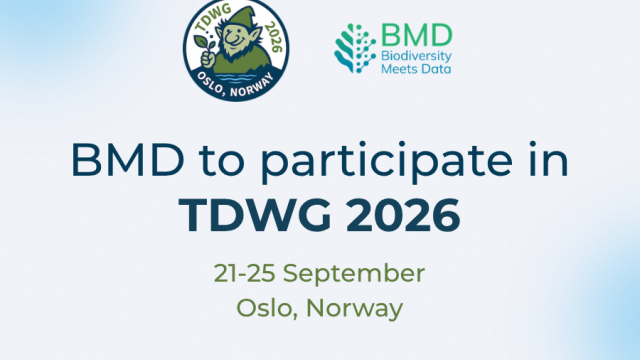 BMD to participate in the TDWG 2026 Conference